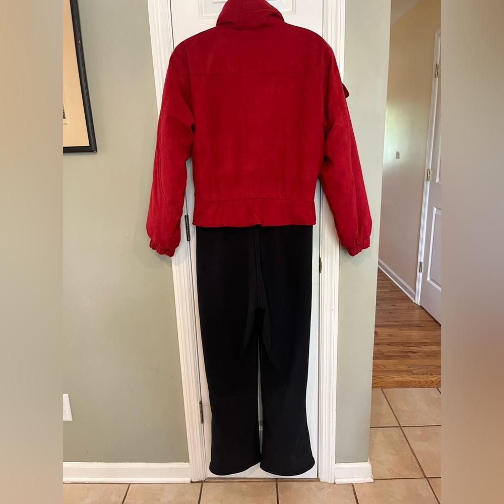Vintage NILS Red Skiwear One Piece Ski Suit size 10 bin7 - Picture 7 of 9